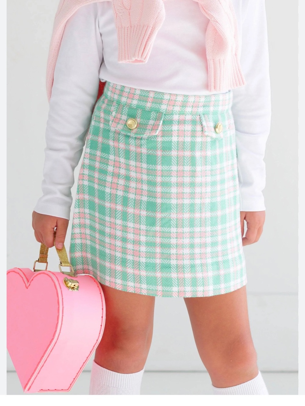 The Beaufort Bonnet Company Girls Perrin Pocket Skirt, Size 10